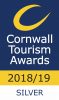 Award icon for silver at the Cornwall Tourism Awards