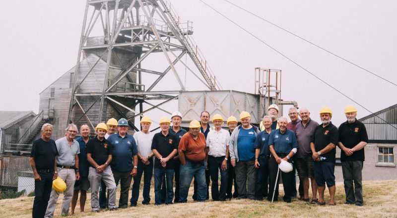 Geevor miners at the Victory Shaft
